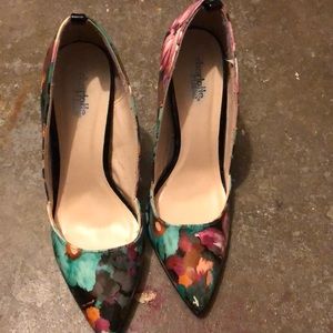 floral print heels